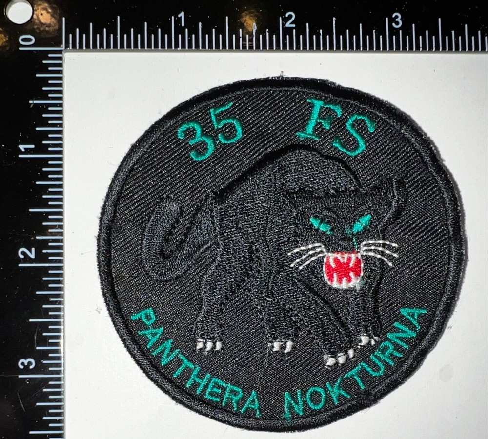 USAF 35th Fighter Squadron Panthera Nokturna Black Patch