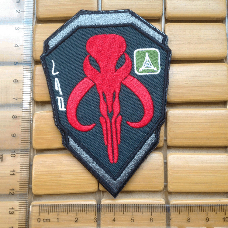 STAR WARS BOBA HUNTER EMBROIDERED BADGE USA ARMY HOOK LOOP PATCH