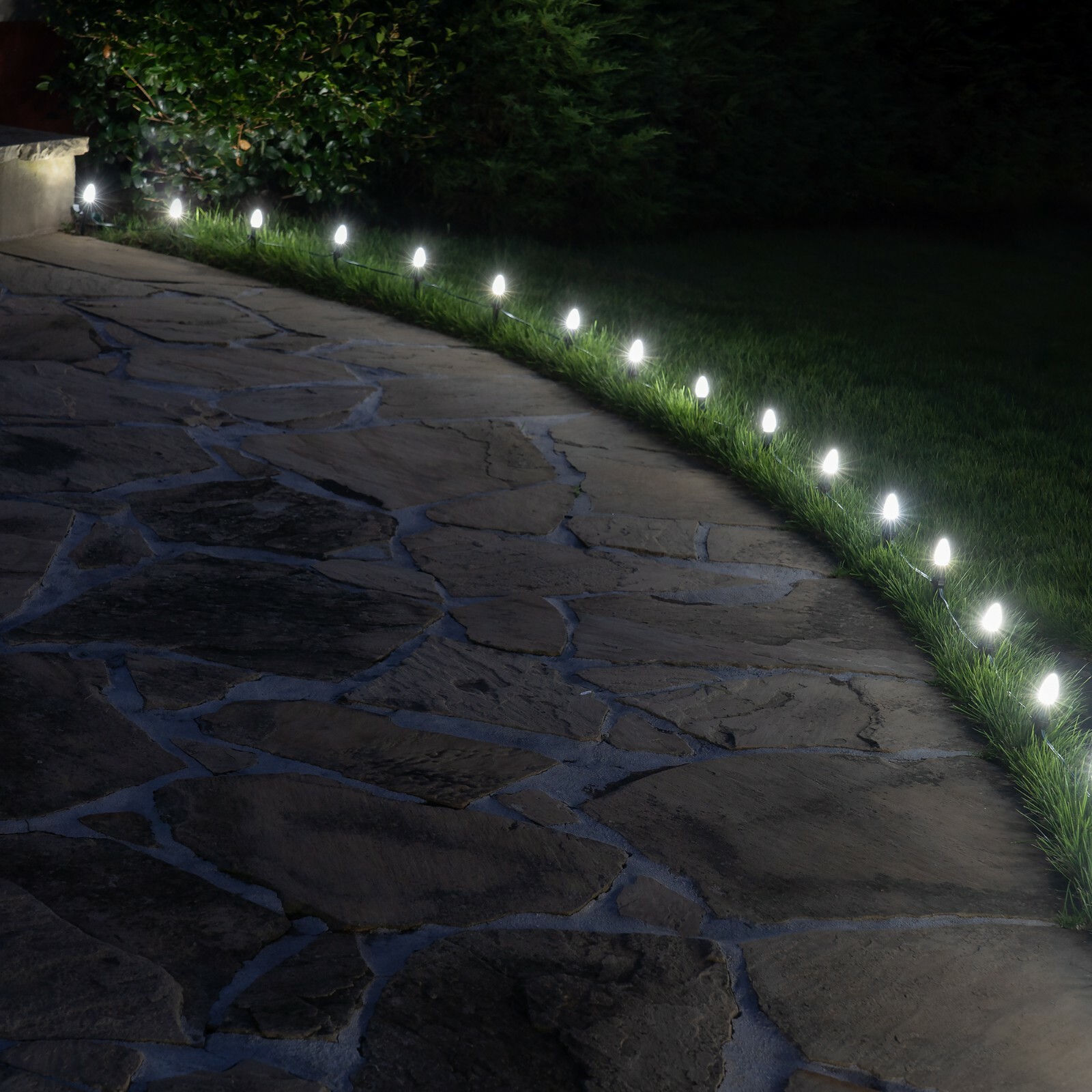 Pathway Lights OptiCore C7 Outdoor Garden Yard Walkway Home Holiday Light Sets