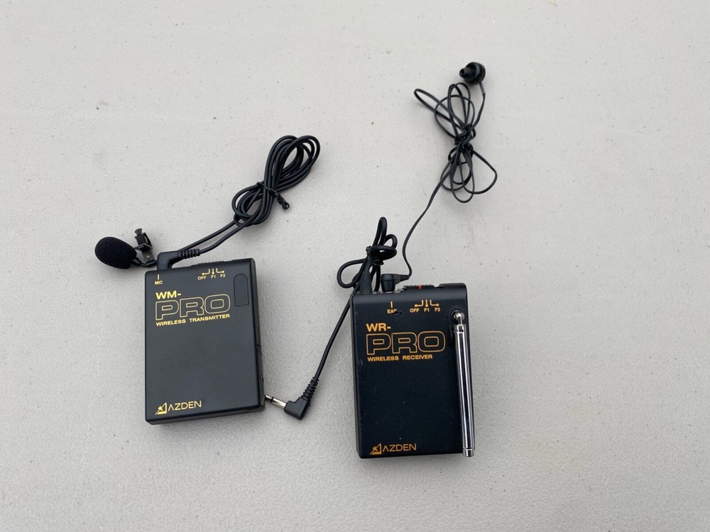 Azden WLX Pro VHF System Wireless Lapel Microphone System, excellent condition