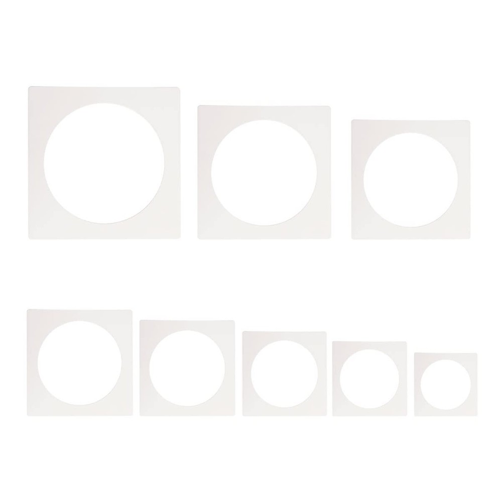 8 PCS Large Circle Stencil,Circle Stencils Different Sizes, Circle Template, ...