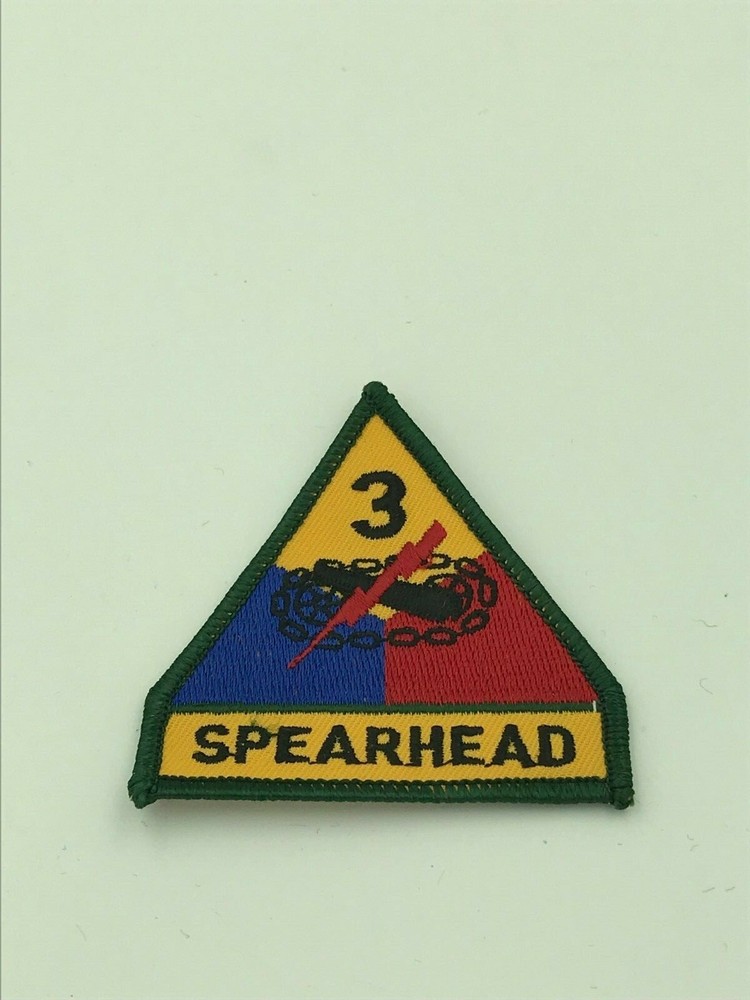 Spearhead Military Patch, #3 Spearhead military patch, Spearhead patch green