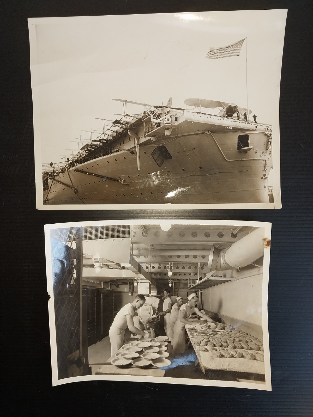 U.S.S. Lexington CV-2 Photos (6) c1930's