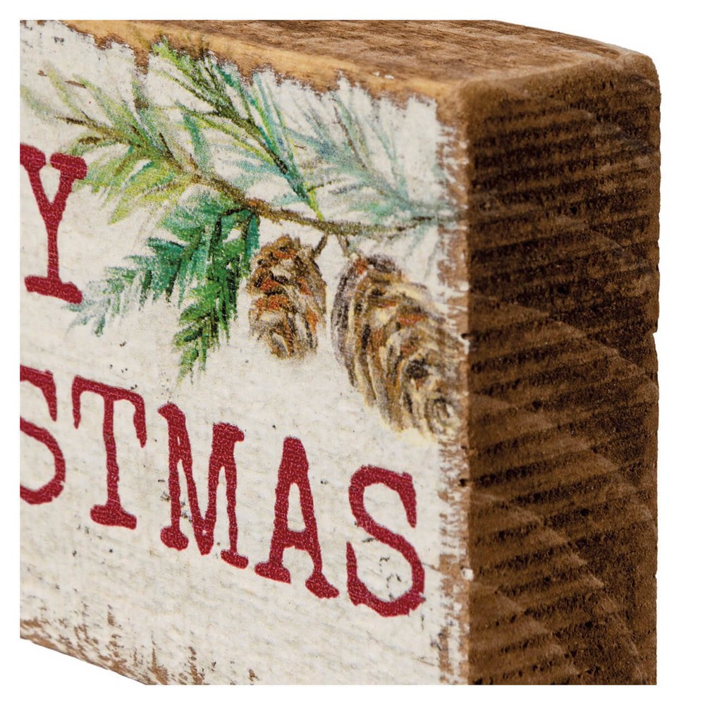 Merry Christmas Block Sign