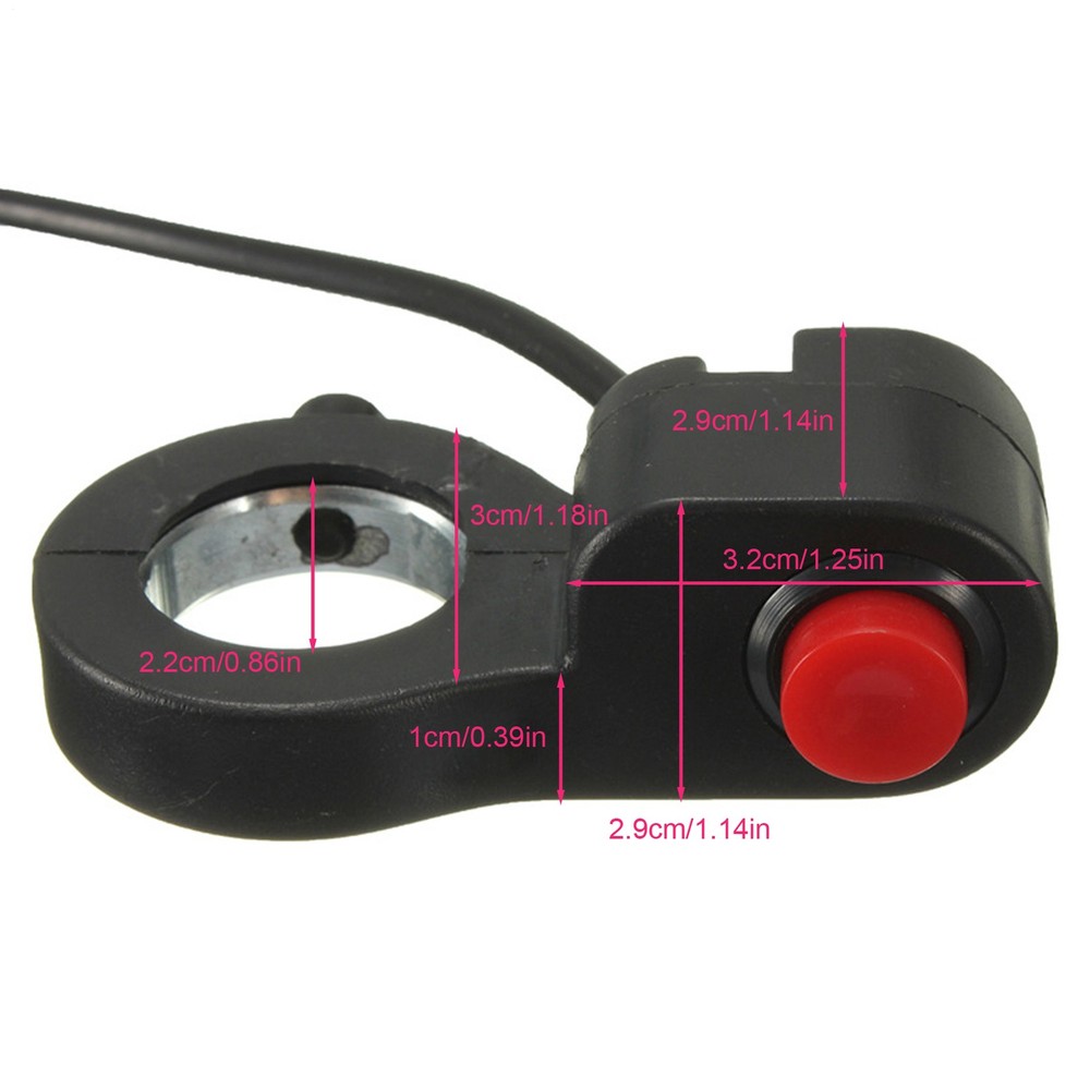 Motorcycle Start Stop Button Horn Button Handle Mount Control Button