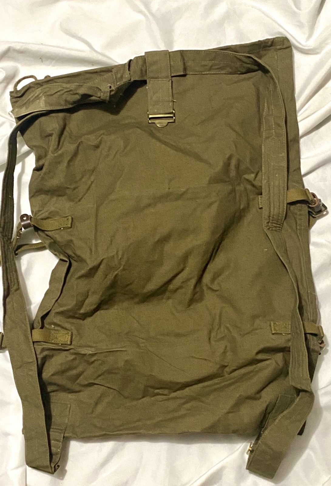 Genuine Soviet Russian Red Army Soldier Canvas Backpack Rucksack Veshmeshok USSR