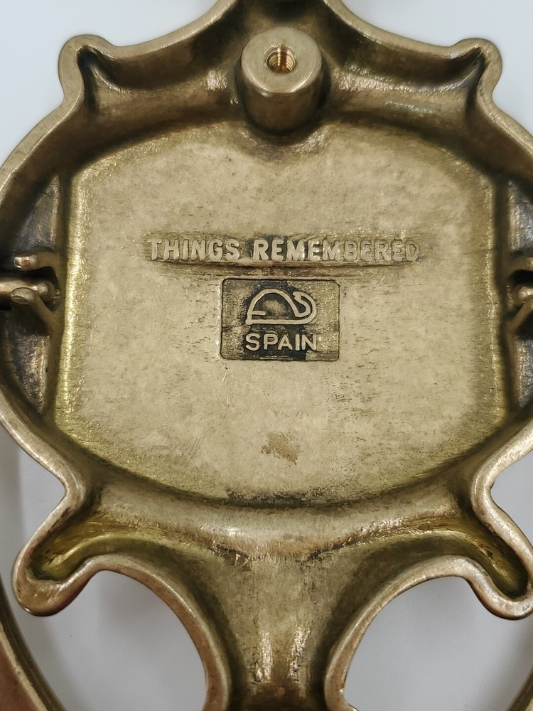 Things Remembered "FERRELL" Polished Solid Brass Door Knocker & Hardware SPAIN