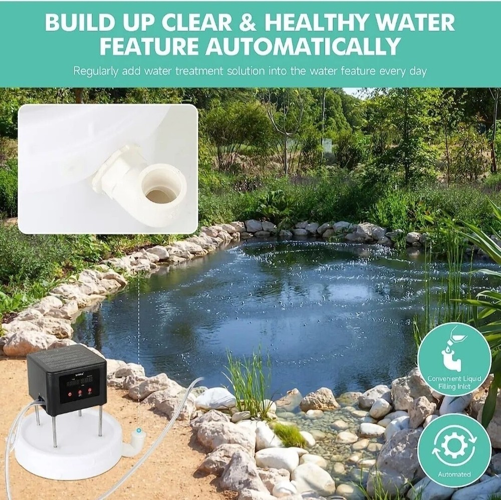 Waterproof Automatic Dosing / Feeding System with Multiple Timers for Pond