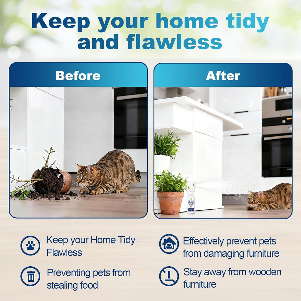 Cat Spray Deterrent System[2 Pack], Motion Activated Cat System, Pet Spray Deter