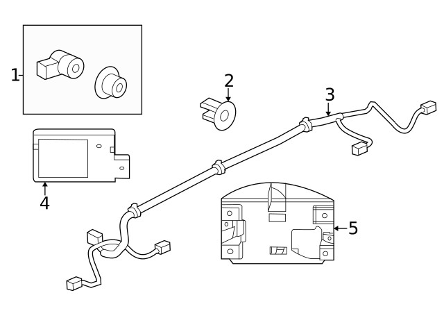 Genuine GM Object Sensor Module 84434829
