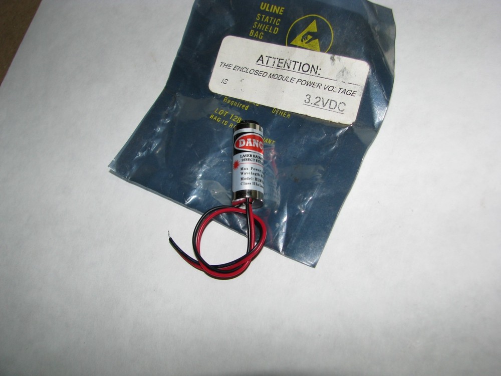 MLM1230 Red Dot 650 laser module Nos 3.2 Volt DC (RB1.3)