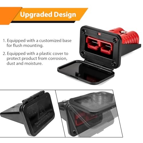 2pcs Battery Quick Connect/Disconnect Electrical Connector Plug with 175A