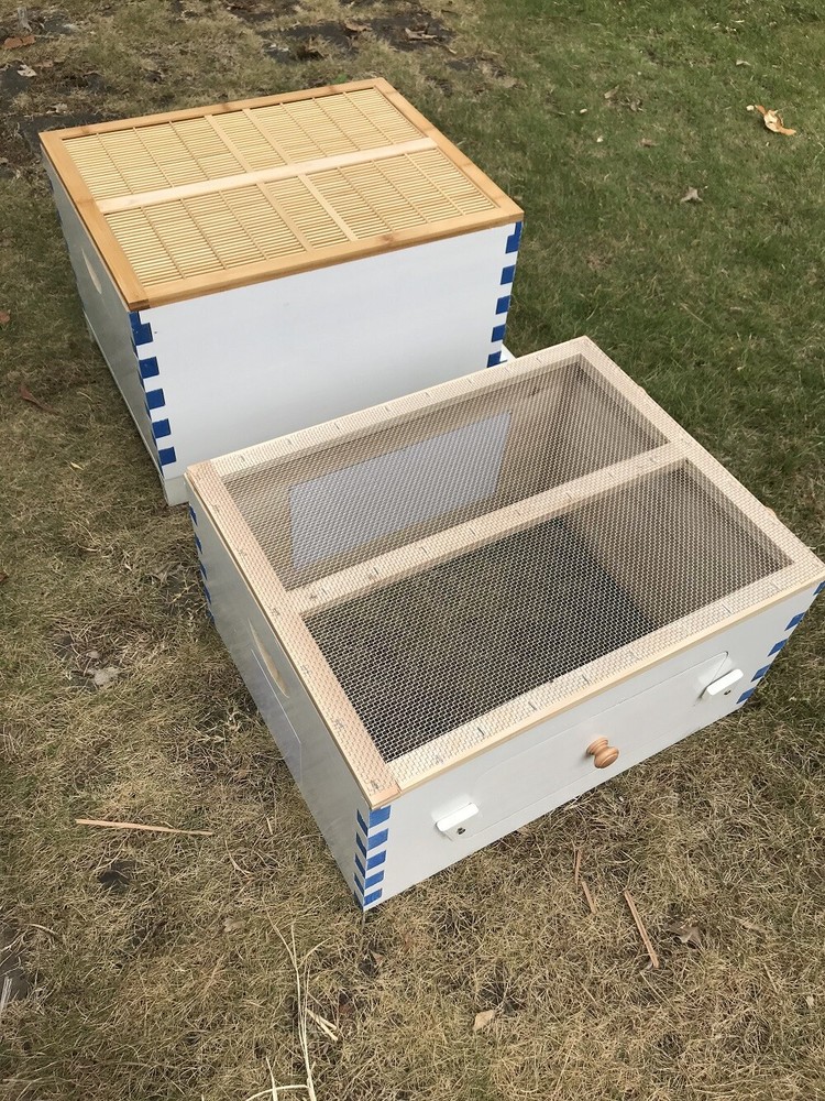 Big Auto Seep Beehive Honey Bee Hive Box Beekeeping Boxes + 7xPlastic Bee Frames