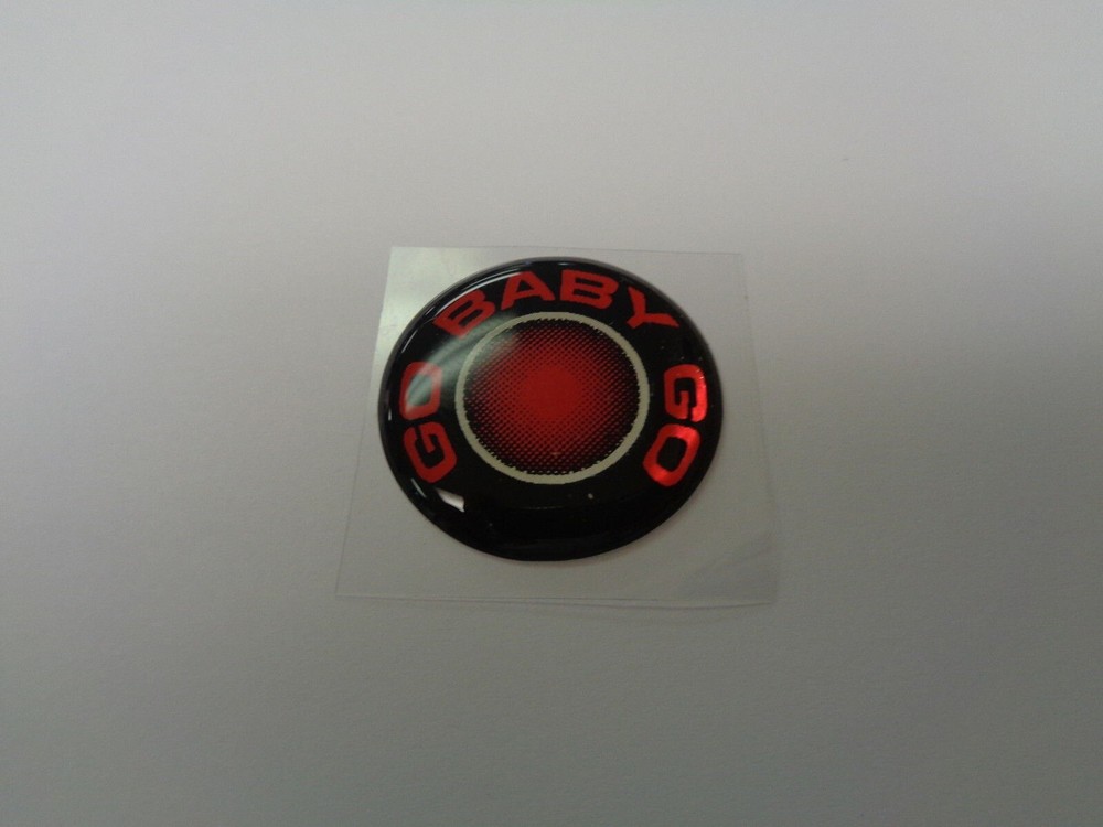 Challenger Charger Journey Starter Push Start Button Decal Emblem Go Baby Go Red