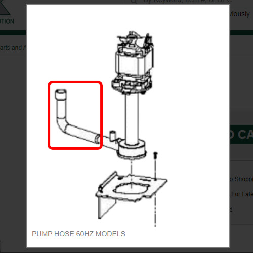 PUMP HOSE 60HZ MODELS #1011514-59