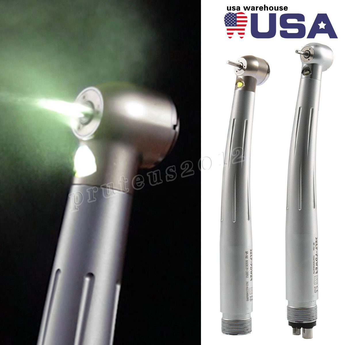 NSK Style Dental Fiber Optic LED E-generator high speed handpiece 4HOLE / 2HOLE