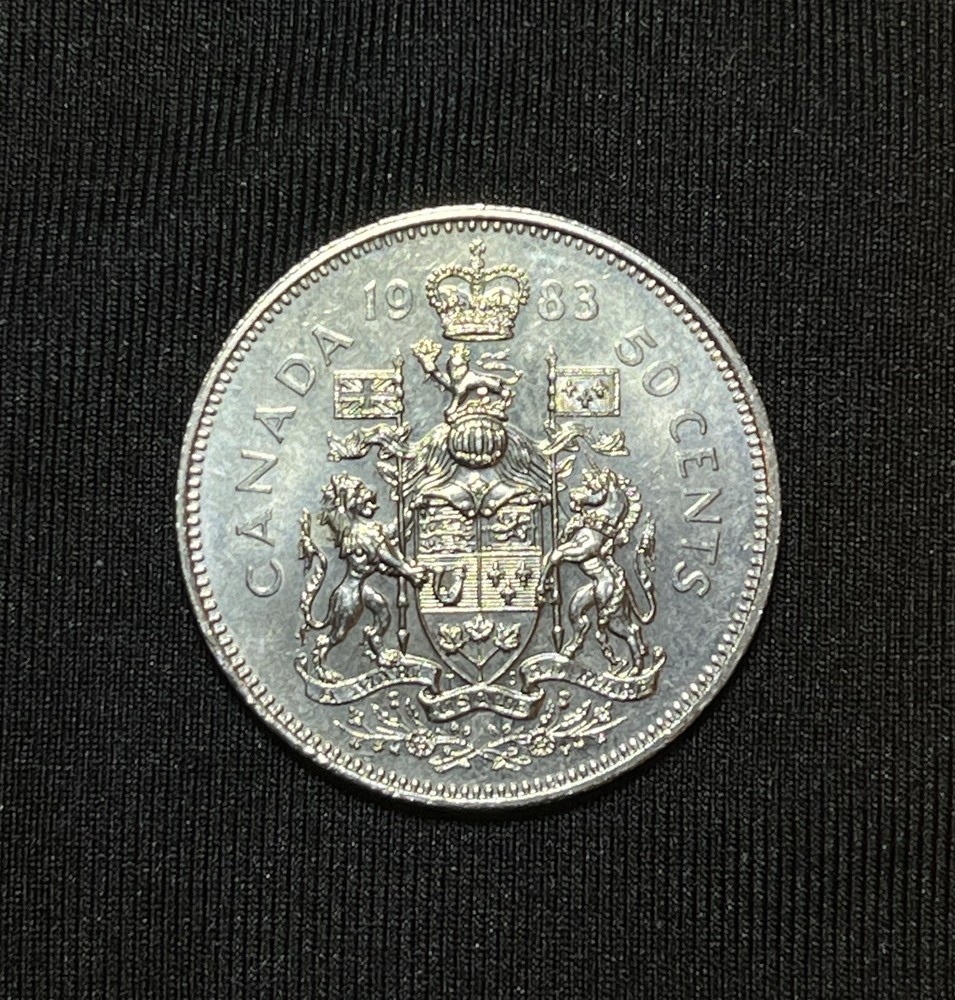 1983 Canada 50 Cent Half Dollar Coin