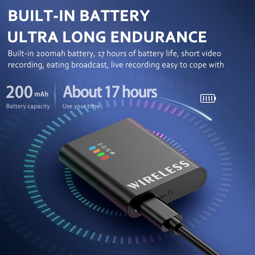 Wireless Lavalier Microphone System With 3 Receiver Noise Reduction CPSC