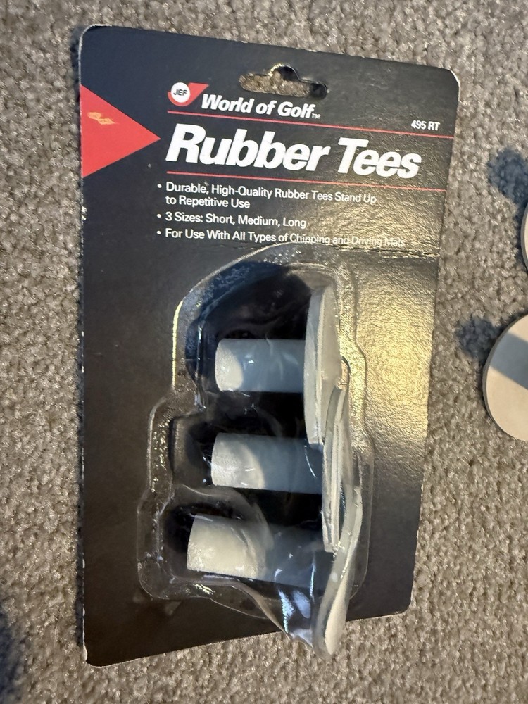 Rubber Tees Multiple New (golf Driving Mat Range Tee) 7 Included