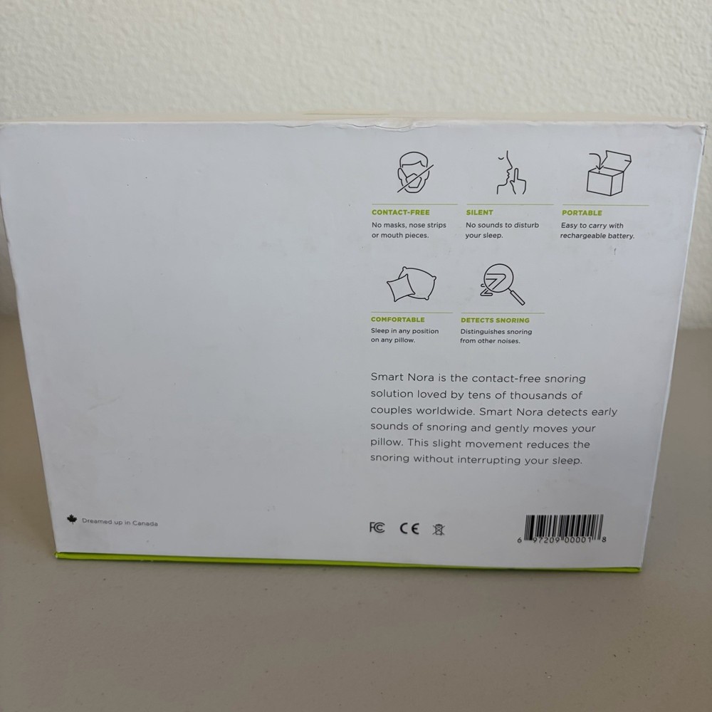 Smart Nora Snoring Solution New Open Box Non Invasive
