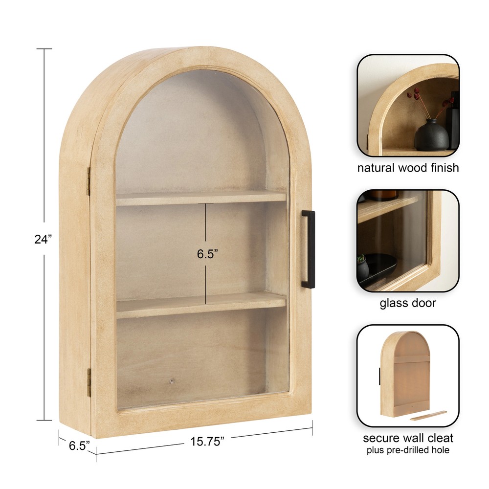 Kate and Laurel Arcott Arch Wall Cabinet