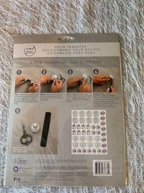 Redesign With Prima Knob Transfers " Spring Meadow" Floral