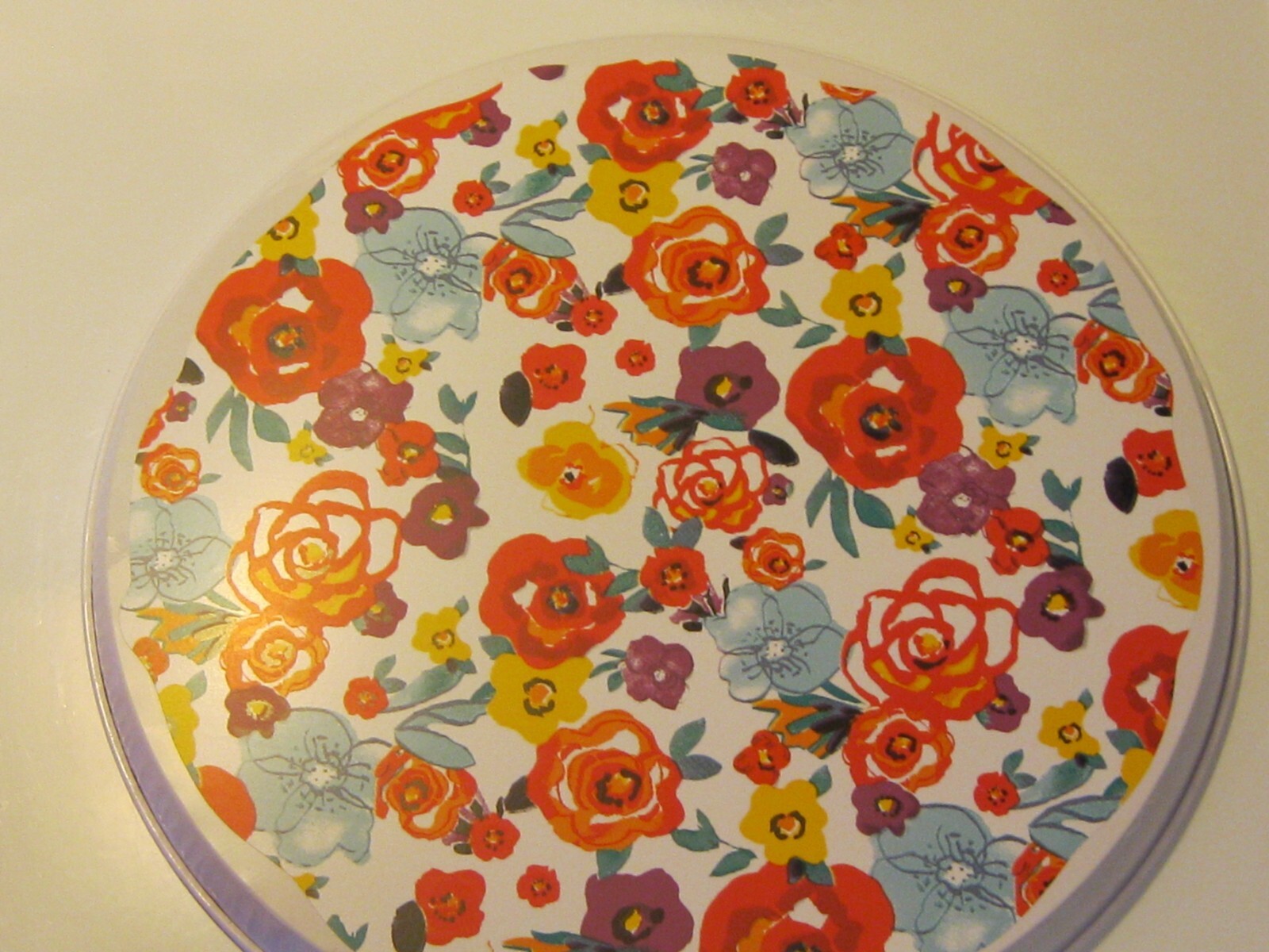 NEW HANDCRAFTED PIONEER WOMAN FLEA MARKET FLORAL LAMINATED STOVE BURNER COVERS