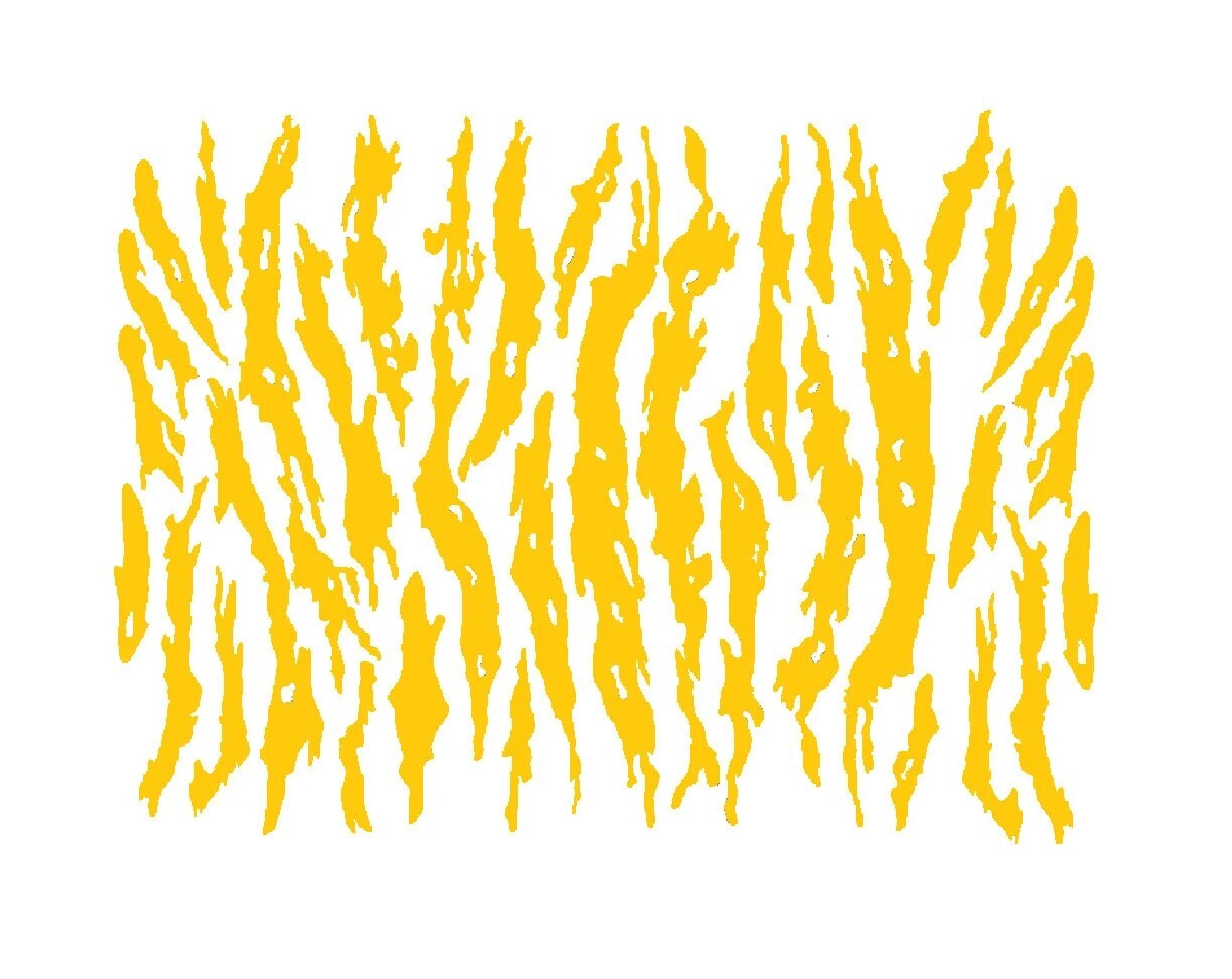 High Heat Duracoat Vinyl Firearm Stencil 10" x 12" -Vietnam Tiger stripe styling