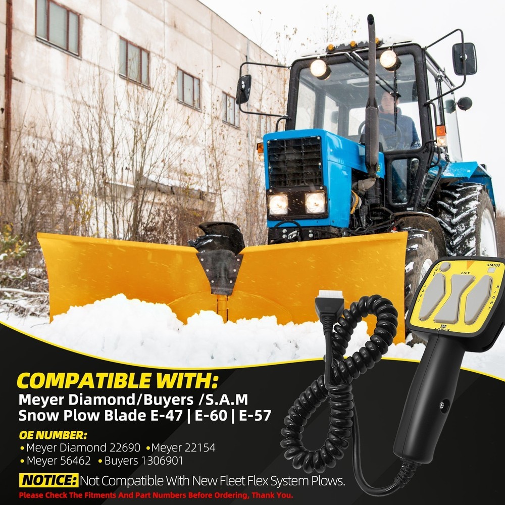 Handheld Snow Plow Controller For Meyer Diamond Snow Plow Blade E-47 E-60 E-57