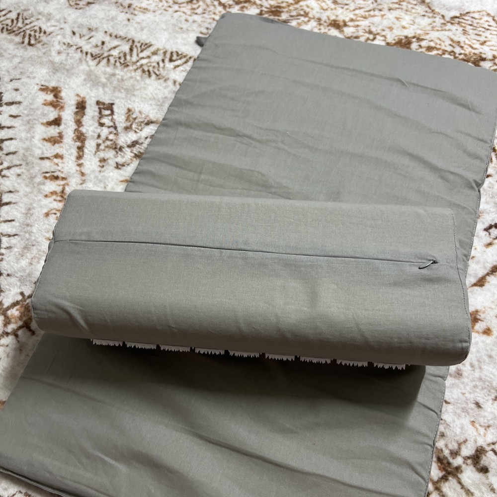 Prosource Fit Accupressure Mat + Pillow Set Gray EUC