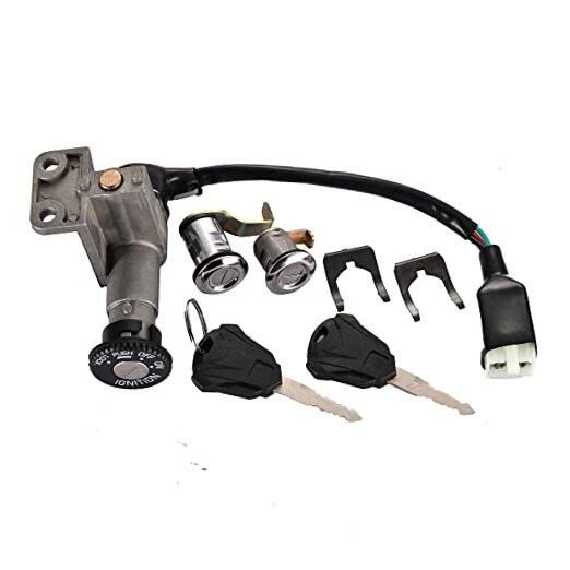 Ignition Switch Key Assembly Replacement for GY6 49cc 50cc Chinese Moped