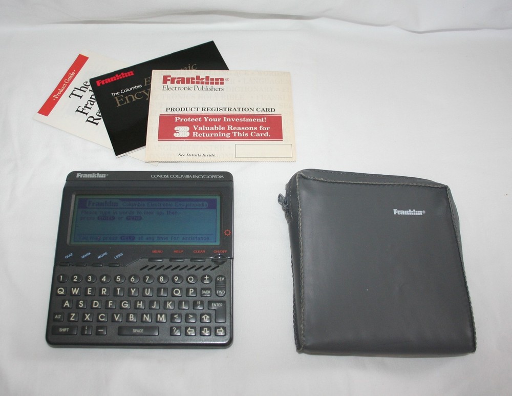 Franklin Concise Columbia Encyclopedia EC-7000 With Case & User Manual