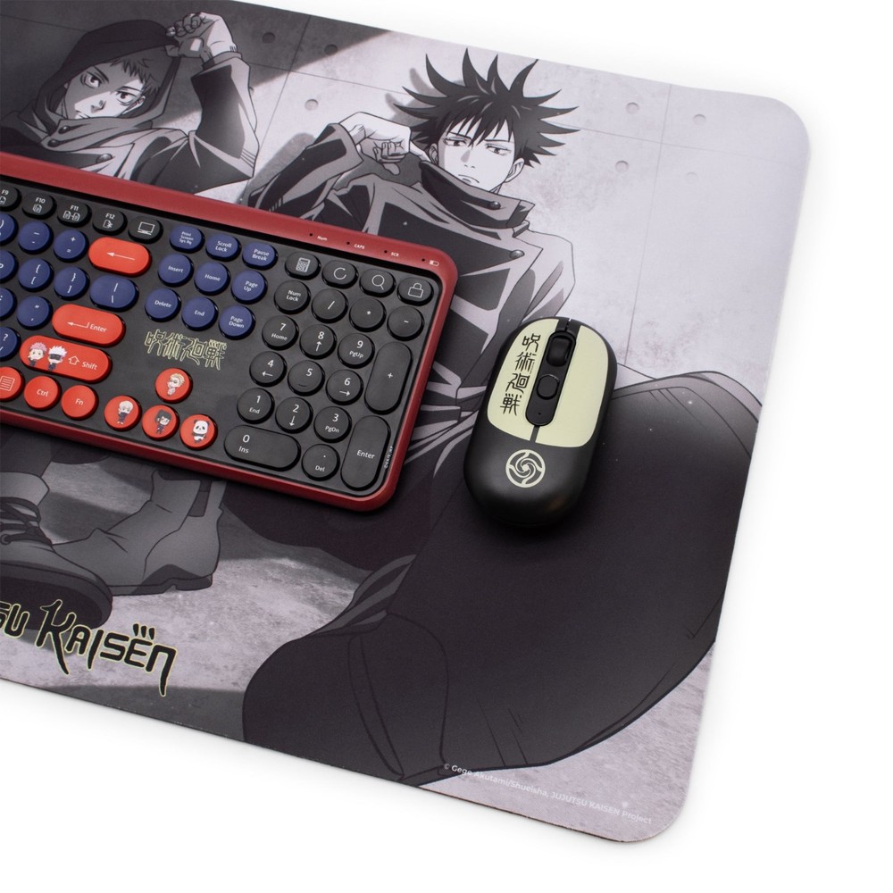 JuJuTsu Kaisen Megaset Wireless Computer Keyboard Mouse & Mat - Accessory Set™