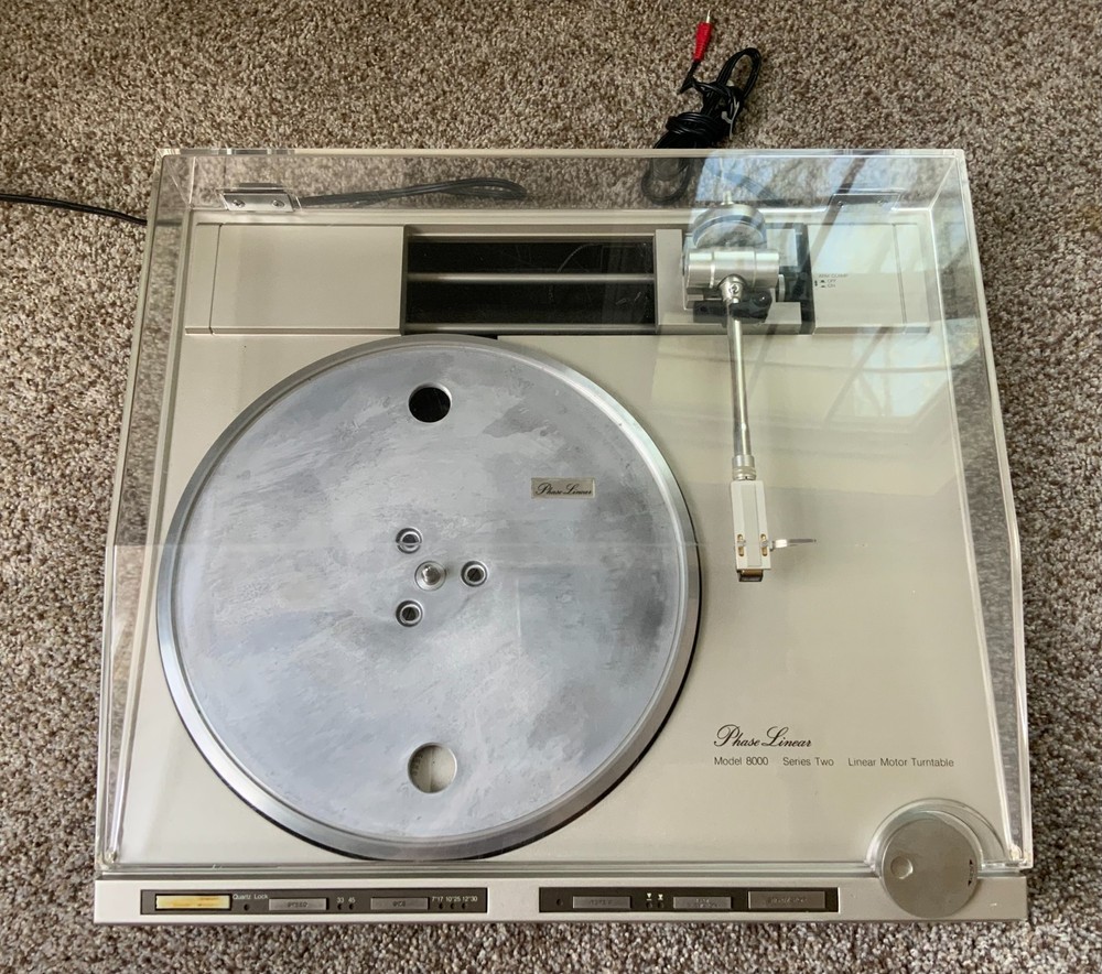 Phase Linear Model 8000 Linear Motor Turntable Series 2 - Untested - Powers On!