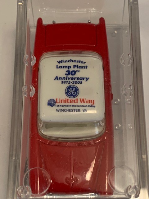 General Electric Winchester Lamp Plant Matchbox collectible 55 Chevy 1:64 scale.