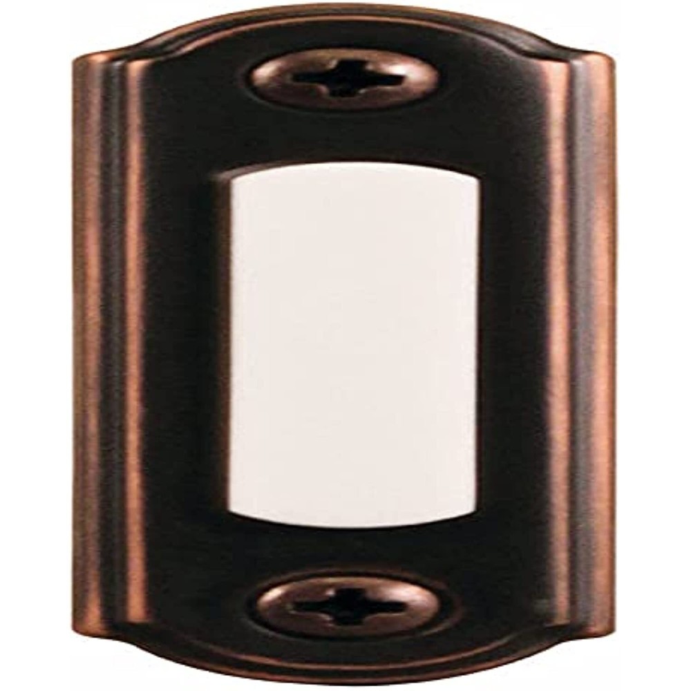 Wired Doorbell Push Button, LED Light, Bronze