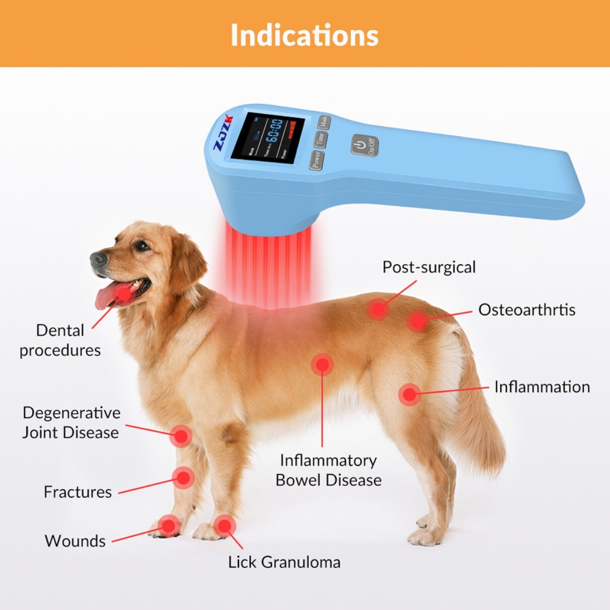 Red Light Therapy 650nm 808nm Infrared Professional For Full Body Pain Relief