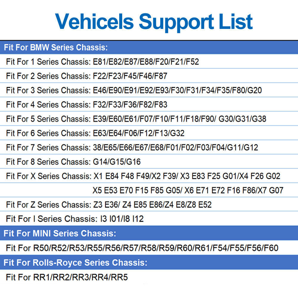 ANCEL BM500 OBD2 Scanner BMW MINI Battery Code Reader EPB SAS SRS TPMS Oil Reset