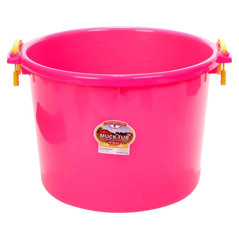 Muck Tub, 70qt, Pink