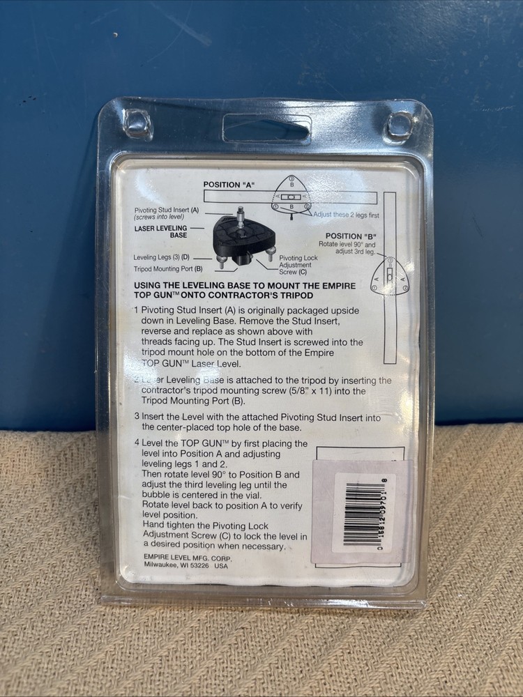 Empire, Top Gun, Laser Level Base 9701