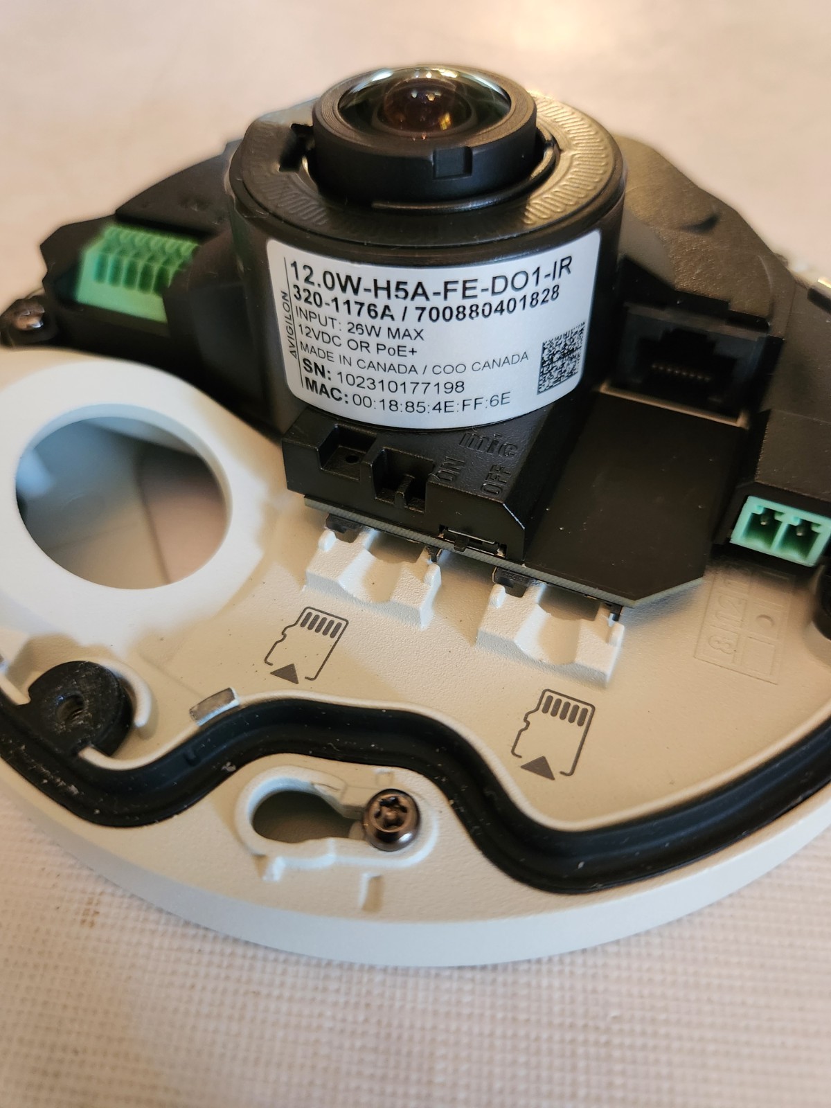 Avigilon 12.0W-H5A-FE-DO1-IR H5A Fisheye Camera