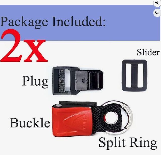 Chinstrap Quick Release Buckle Kit Ratcheted Pull Lock Spring O Rings Carabiner