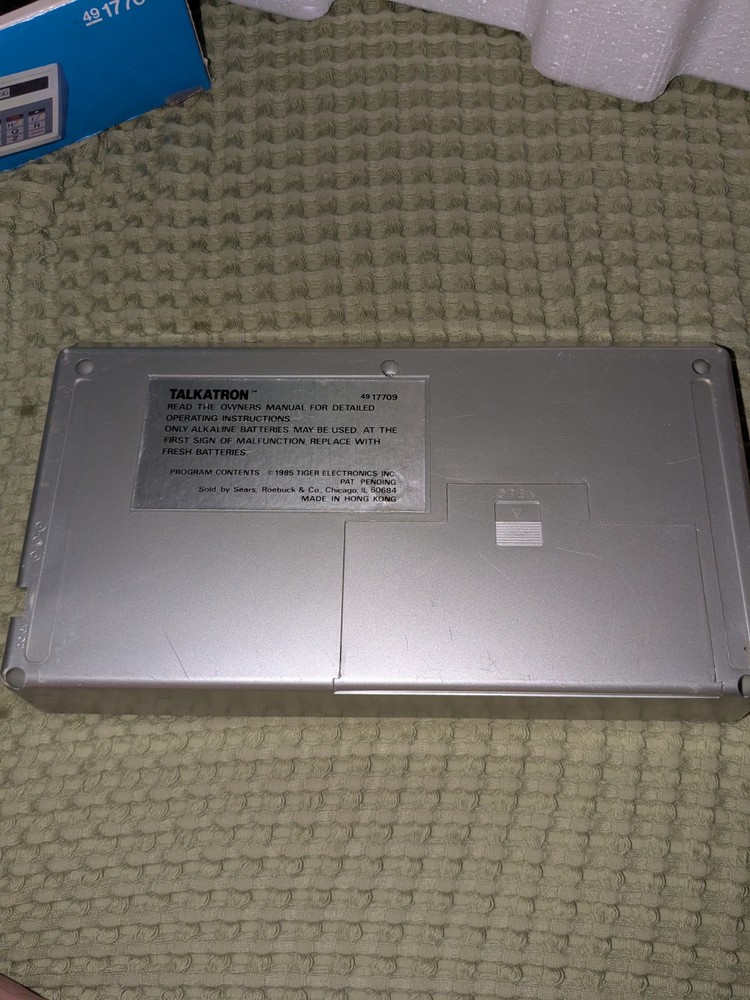 Sears Talkatron Learning Computer Talking Math Spelling Tiger 1985 W/ Expansion