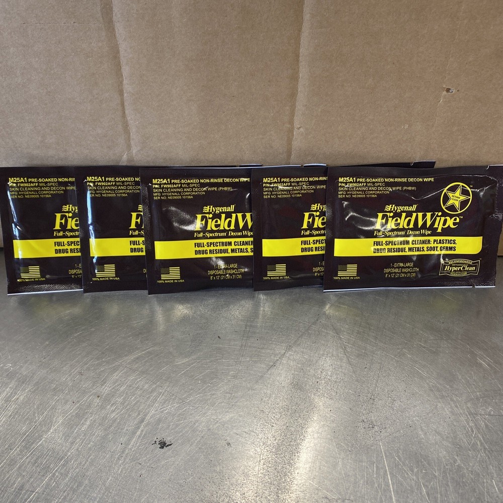 Hygenall Field Wipe 5 Pack M25a1