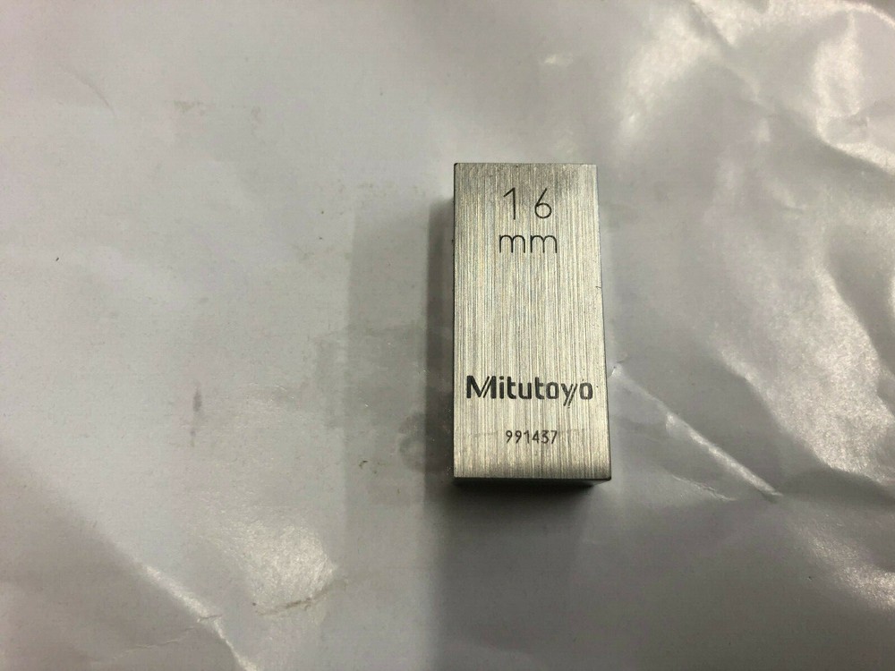 16mm Mitutoyo Steel Rectangular Gauge Gage Block