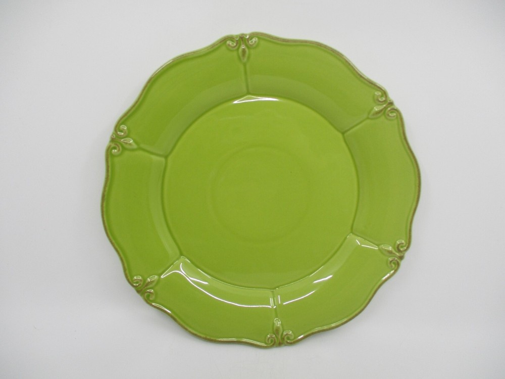 GAIL PITTMAN SOLID GLAZED GREEN DINNER PLATE - 11 1/4"  0611D