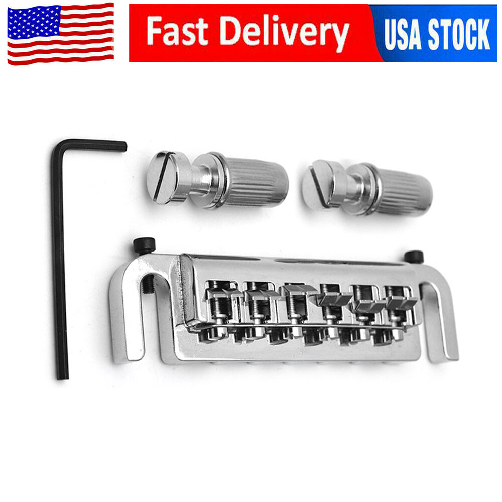 Chrome Plated Flexible Wraparound Bridge Tailpiece Sets for Les Paul SG
