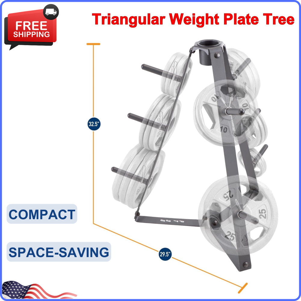 Marcy Plate Tree for Standard Size Weight Plates/Storage Rack Exercise Weights