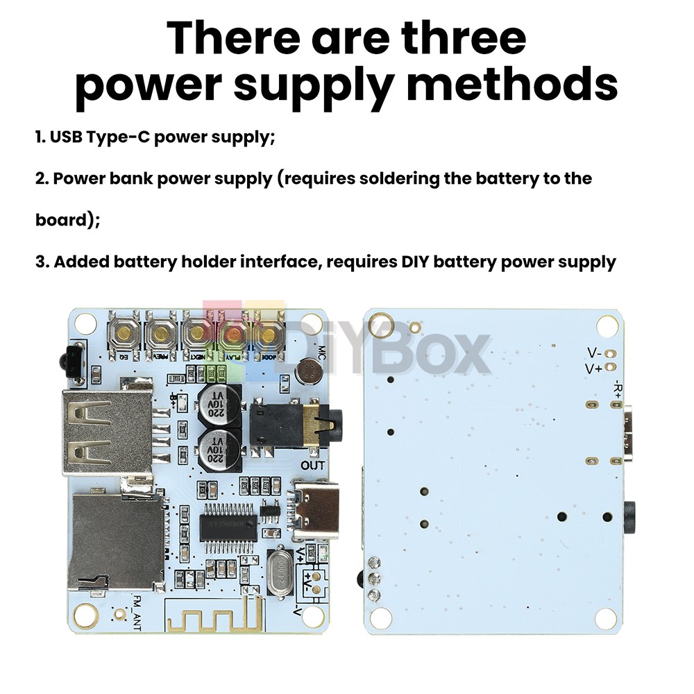 Bluetooth 5.4 Audio Receiver Board MP3 Lossless Decoder Decoding Module Type-C