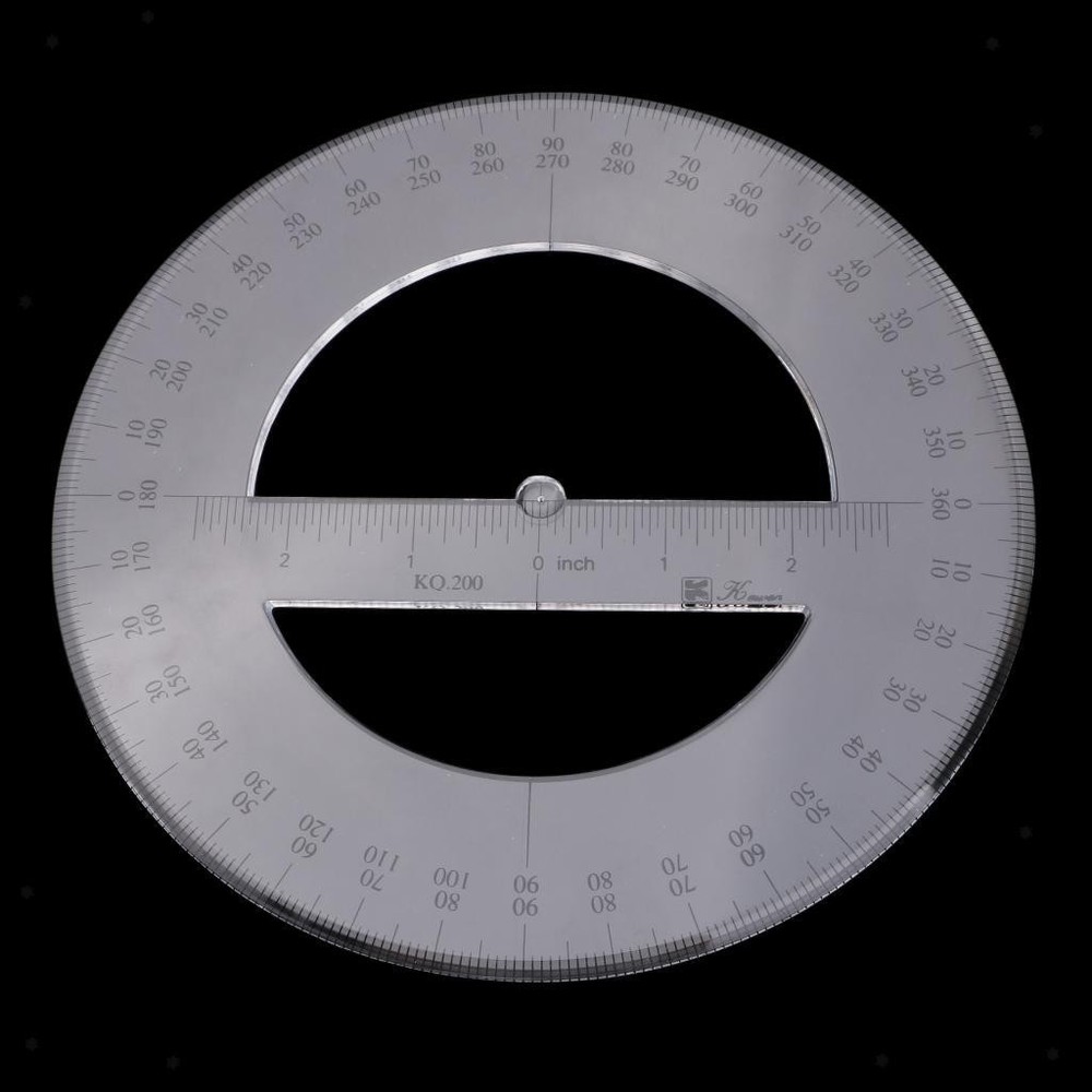 360 Degree Protractor Protractor Drawing Ruler School